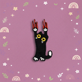 Patch Brodrie: Black Cat with Red Claws